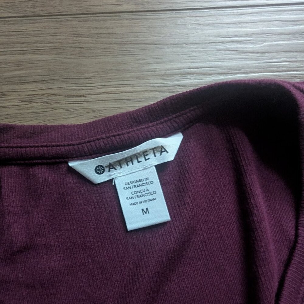 Athleta | Well Rested Rib Sleep Set In Deep Burgundy - Picture 5 of 10